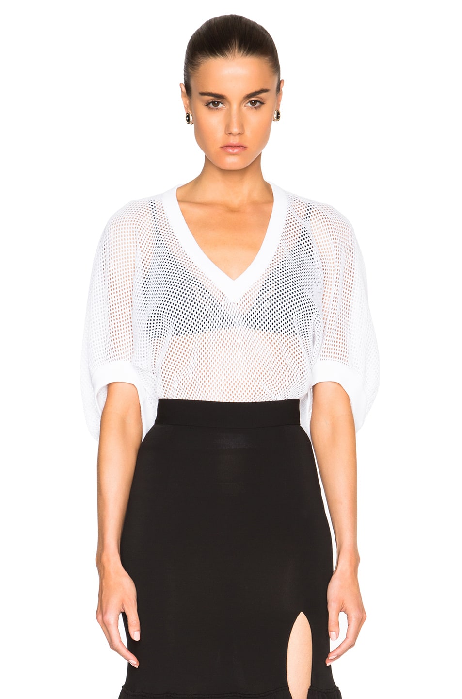 Image 1 of Givenchy Mesh Top in White