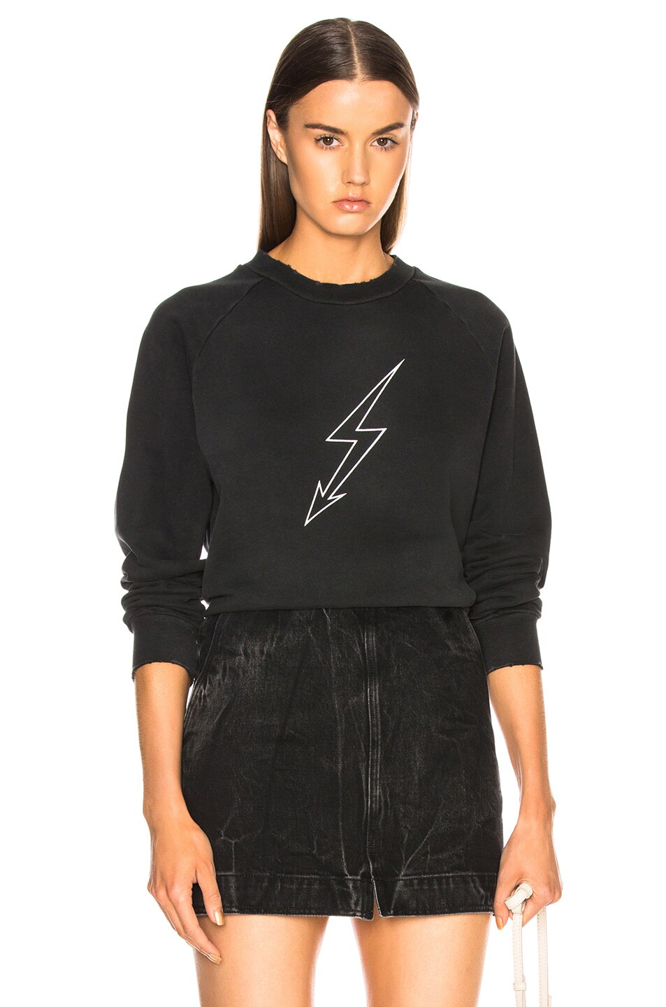 Image 1 of Givenchy Lightning Bolt Sweatshirt in Black