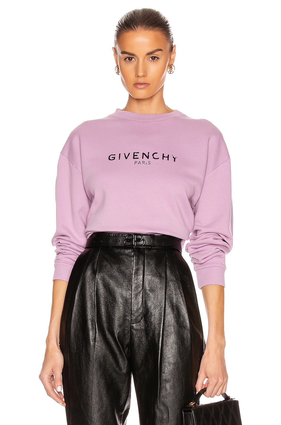 Image 1 of Givenchy Long Sleeve Sweatshirt in Mauve