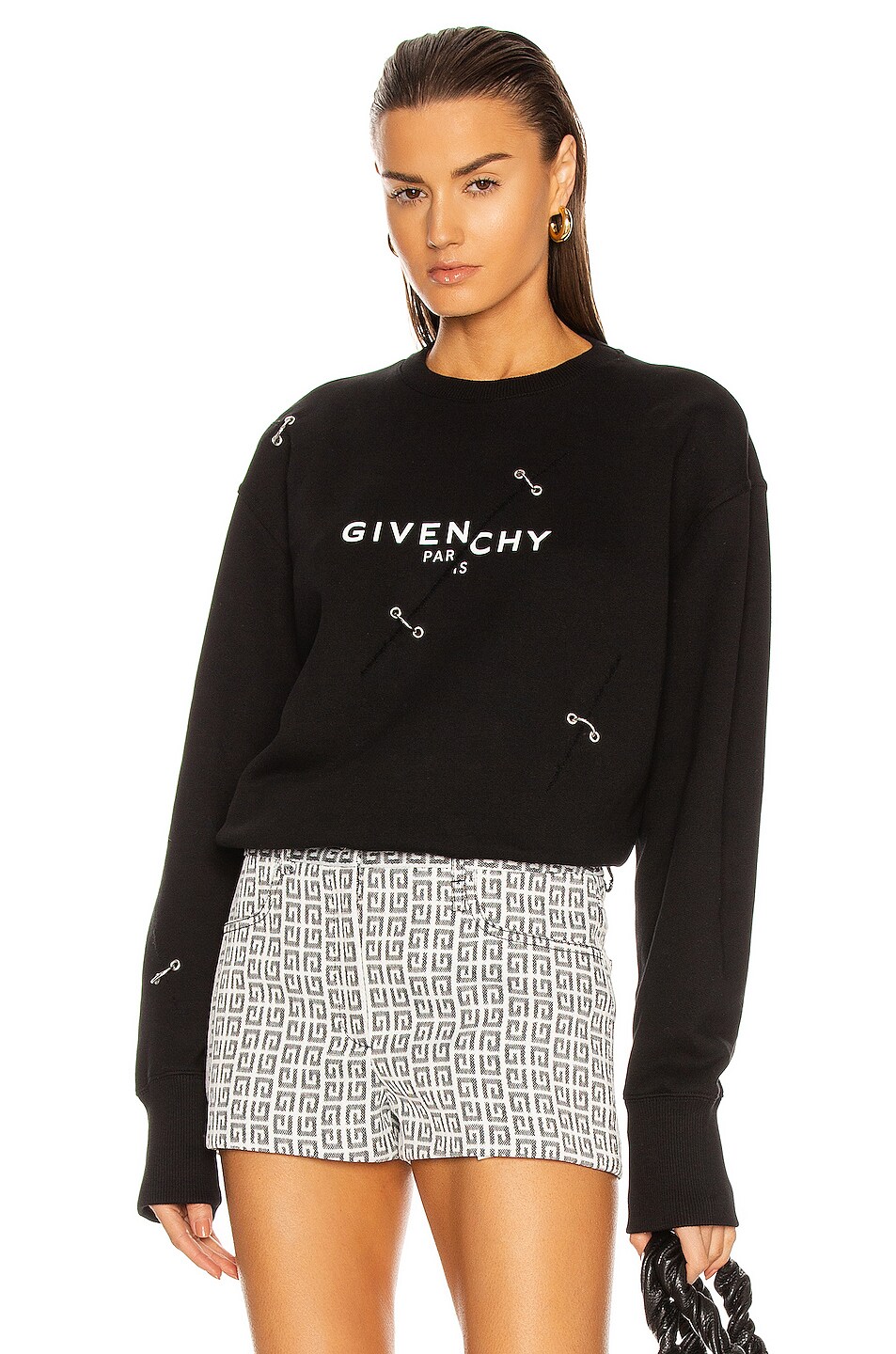 Givenchy Crew Neck Sweatshirt in Black | FWRD