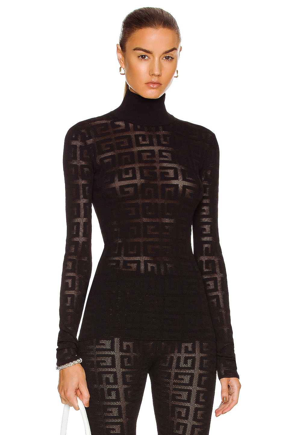 Givenchy All Over 4G Turtleneck Sweater in Black | FWRD