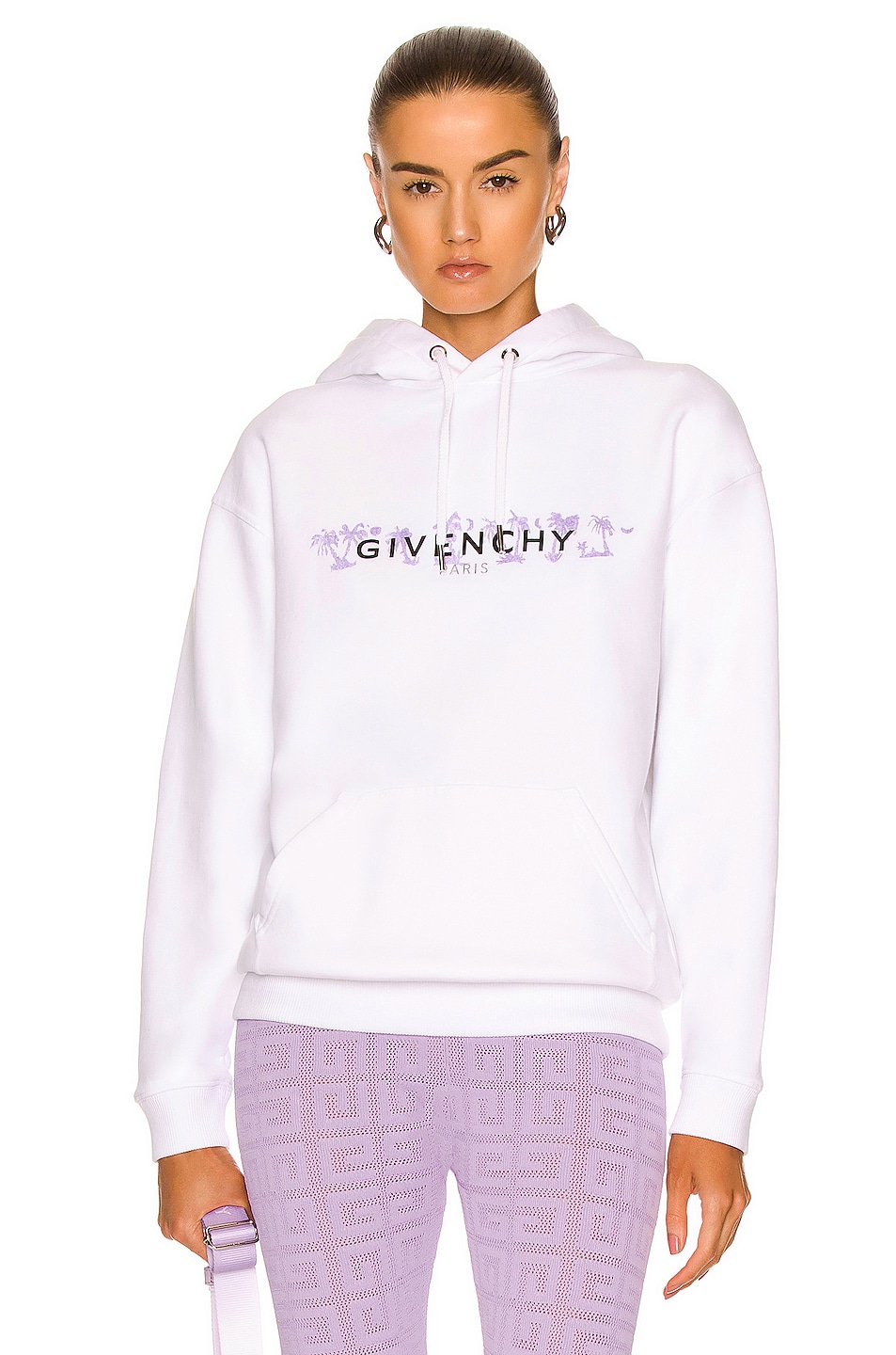 Image 1 of Givenchy Regular Fit Hoodie in White