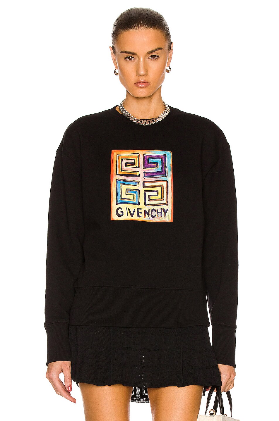 Image 1 of Givenchy Crewneck Sweatshirt in Black