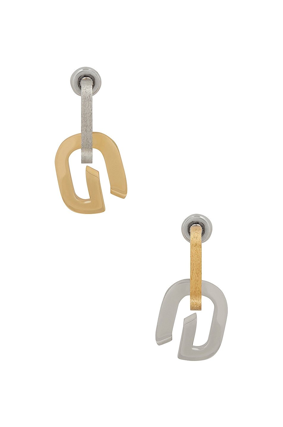 Image 1 of Givenchy G Link Pendant Earrings in Gold