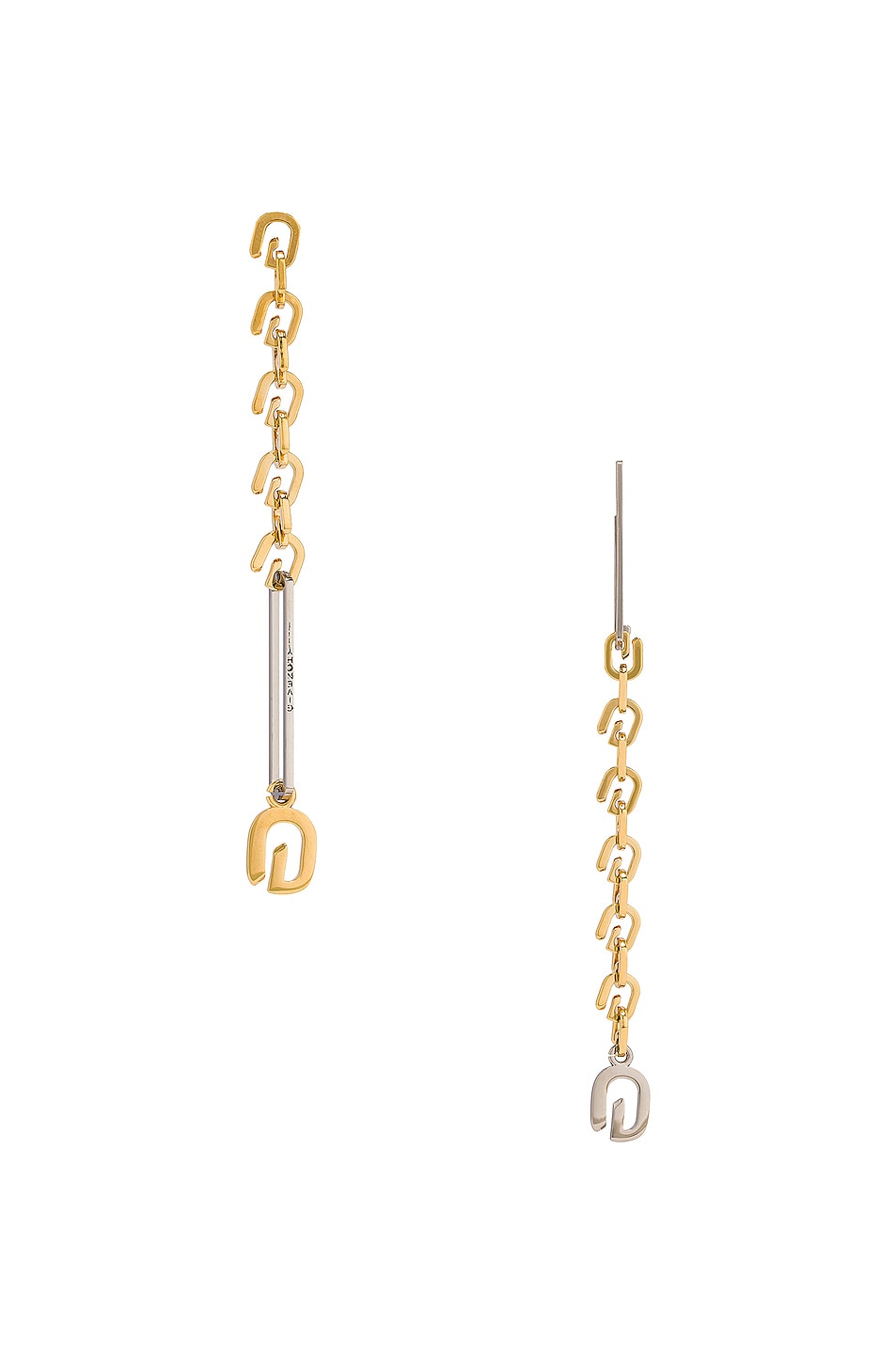Image 1 of Givenchy G Link Mixed Earrings in Golden & Silvery