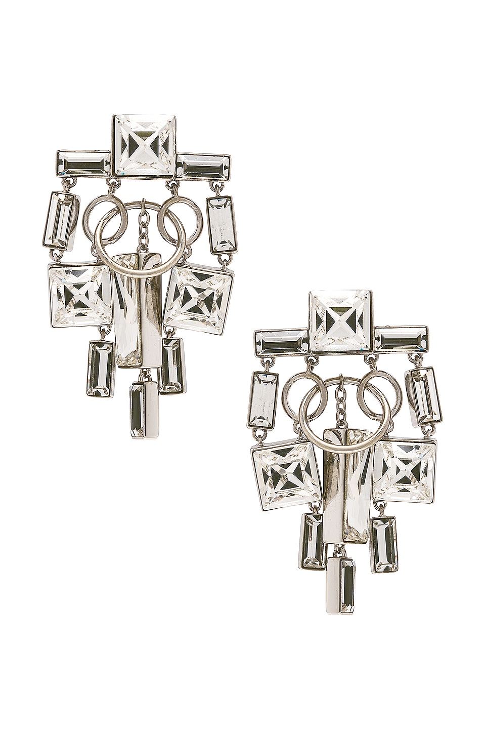 Image 1 of Givenchy Pixel Earrings in Silvery