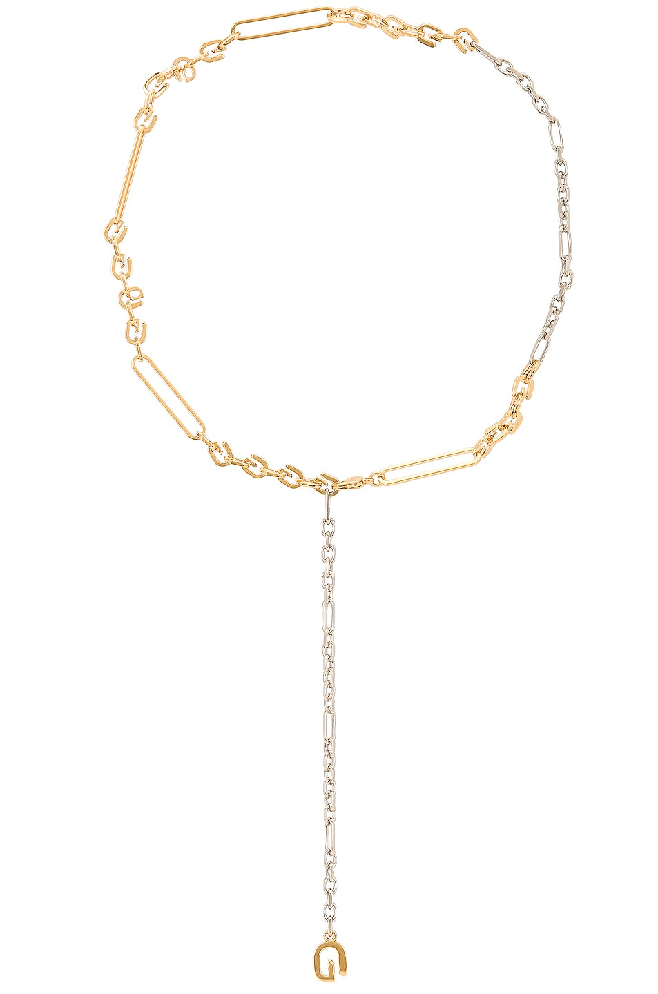 Image 1 of Givenchy G Link Mixed Necklace in Gold & Silver