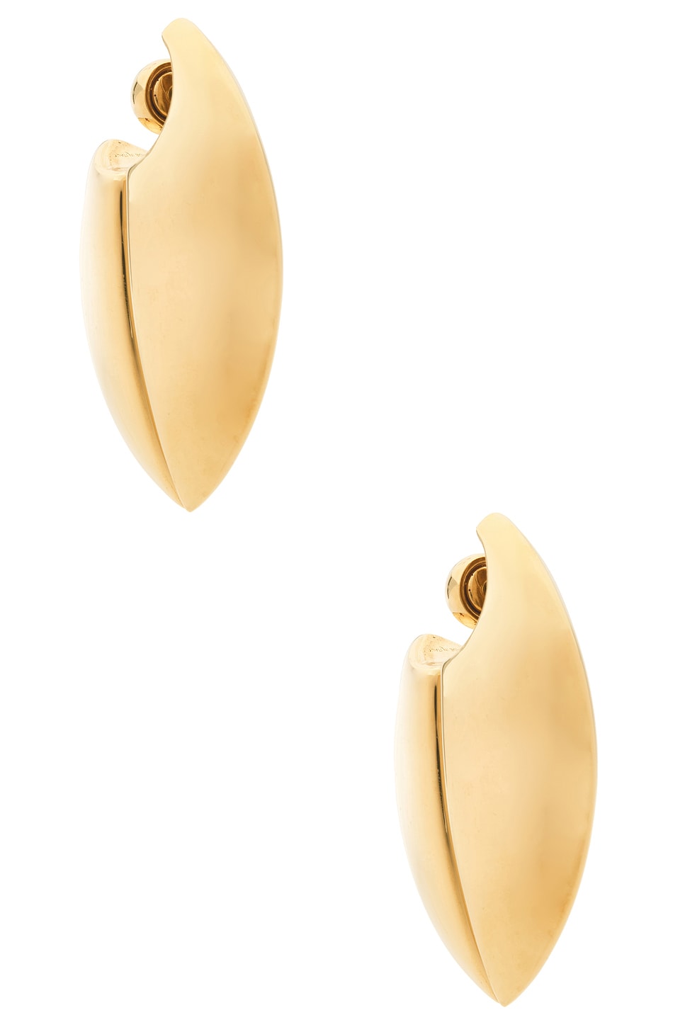 Image 1 of Givenchy Cocoon Earrings in Golden Yellow