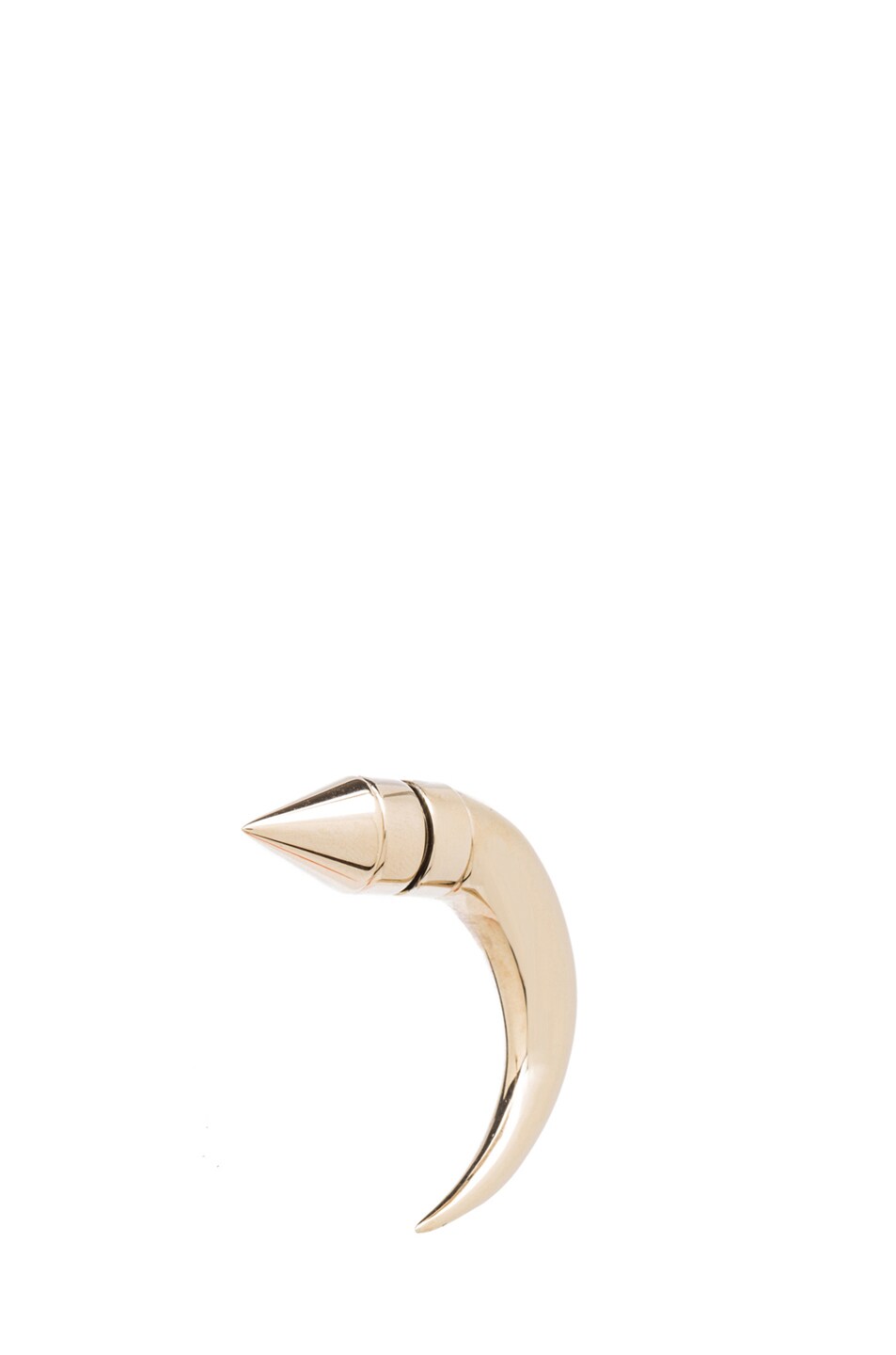 Image 1 of Givenchy Cone Shark Tooth Earring in Pale Gold