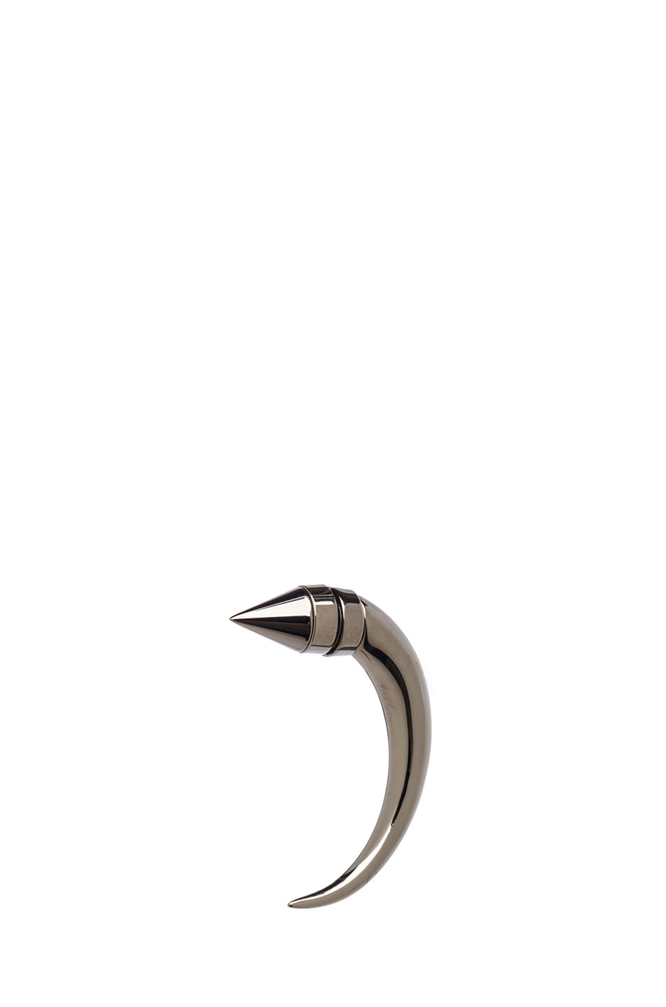 Image 1 of Givenchy Cone Shark Tooth Earring in Charcoal