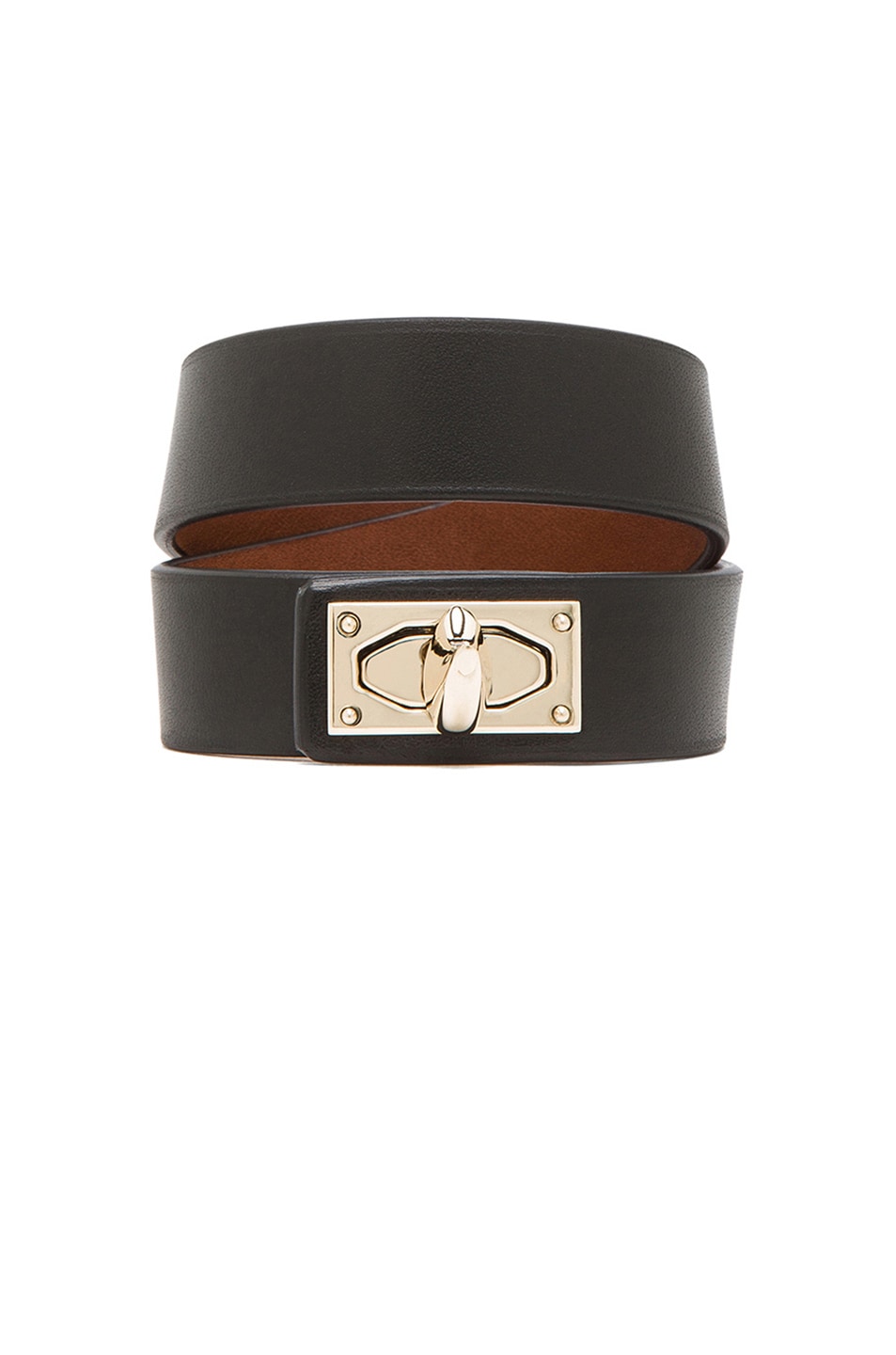 Image 1 of Givenchy Double Loop Shark Tooth Bracelet in Black