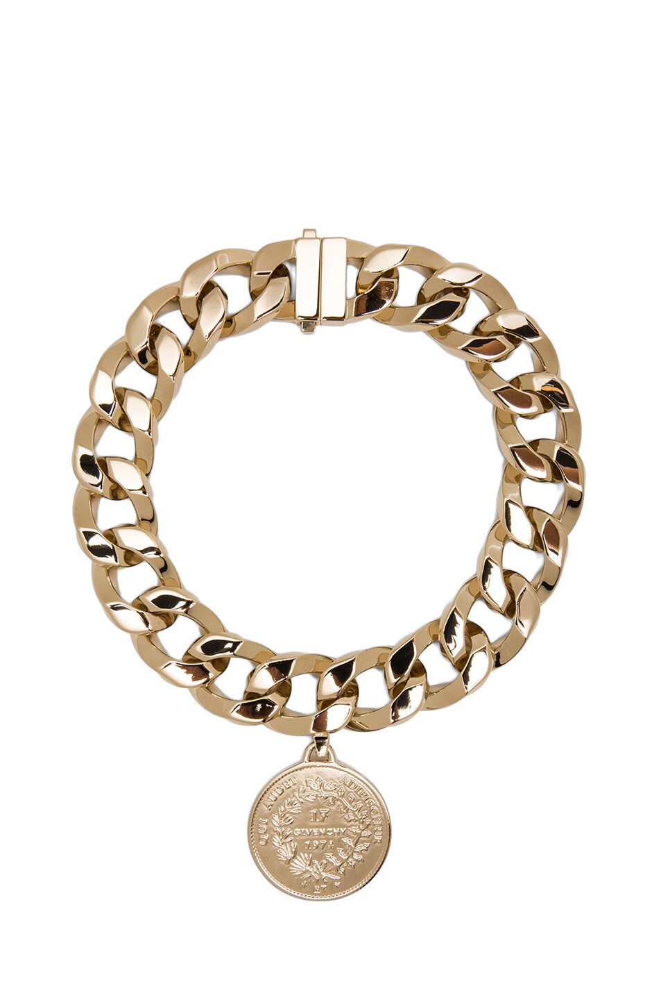 Image 1 of Givenchy Small Medallion Necklace in Gold