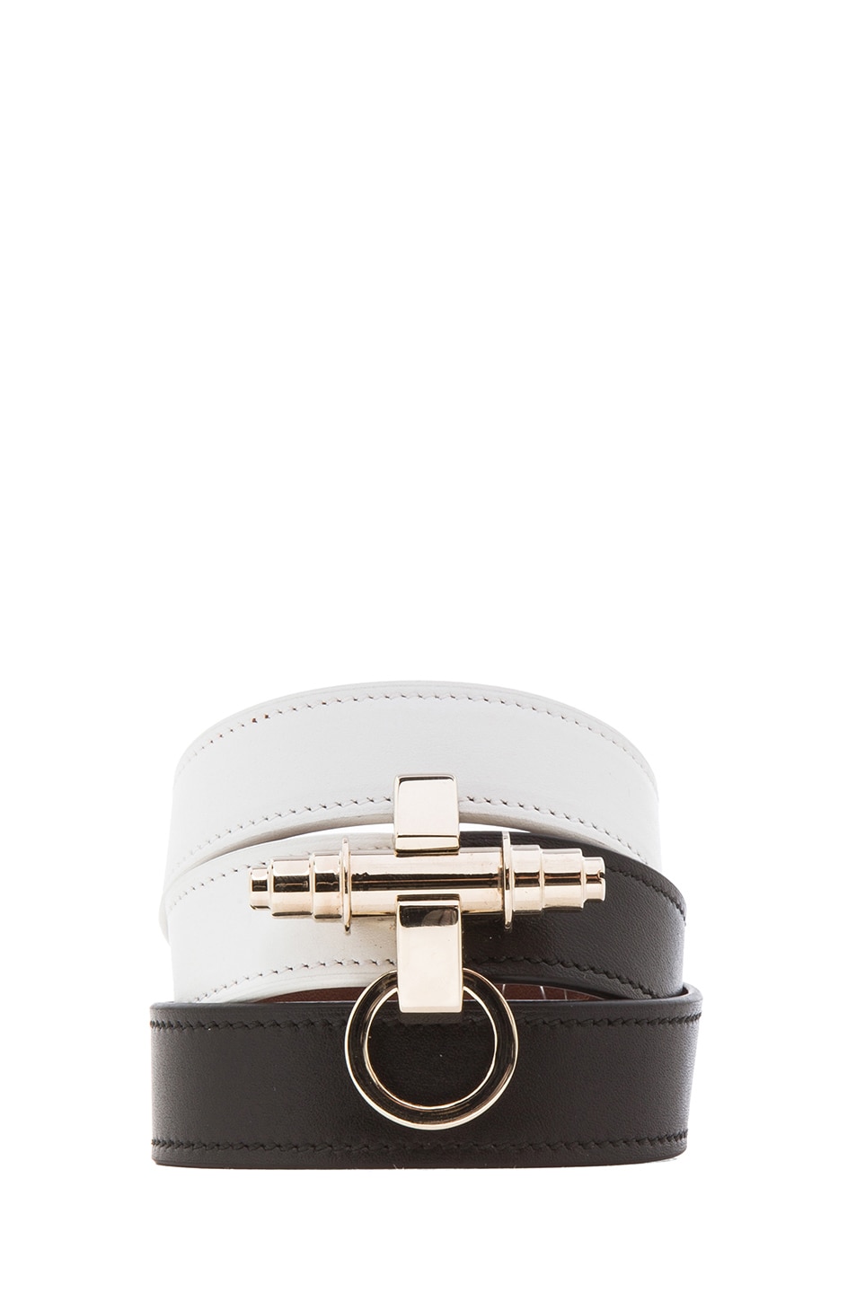 Image 1 of Givenchy 3 Row Obsedia Bracelet in Black & White