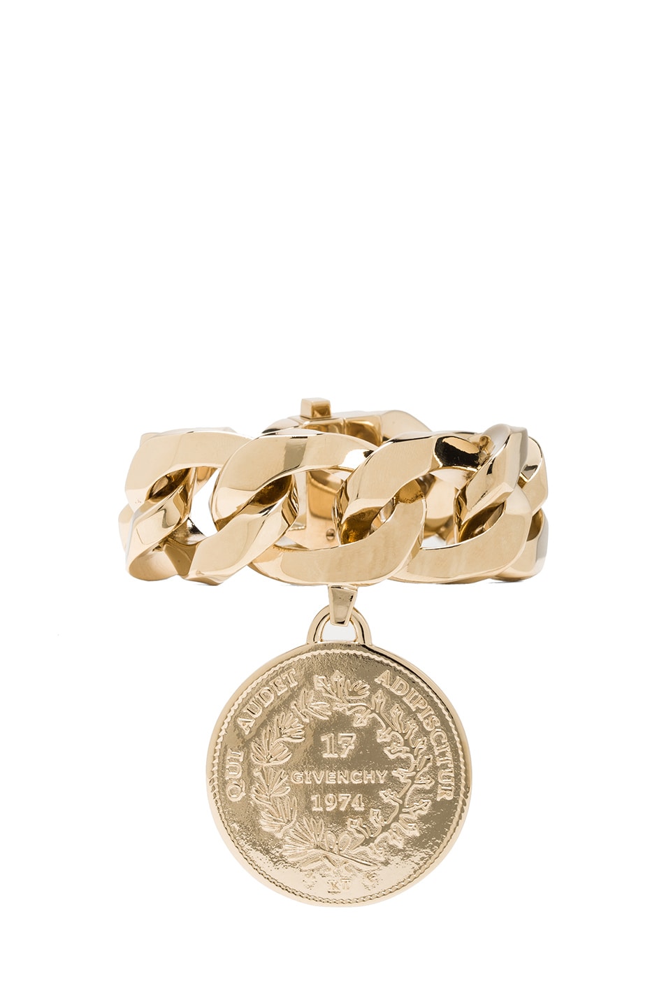 Image 1 of Givenchy Small Medallion Bracelet in Gold