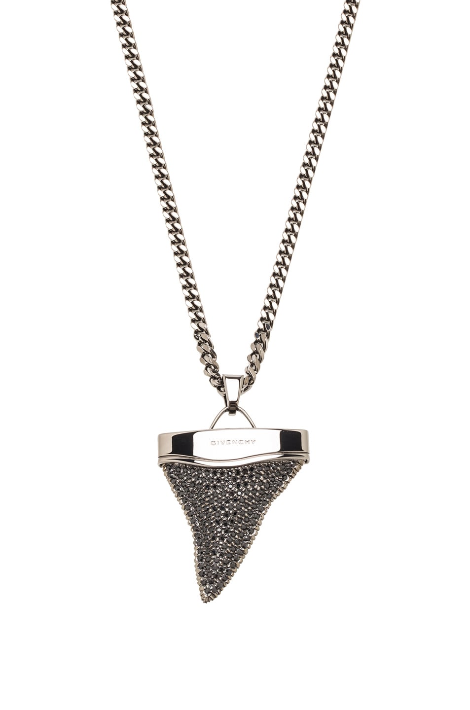 Image 1 of Givenchy Medium Shark Tooth Necklace in Metal & Strass