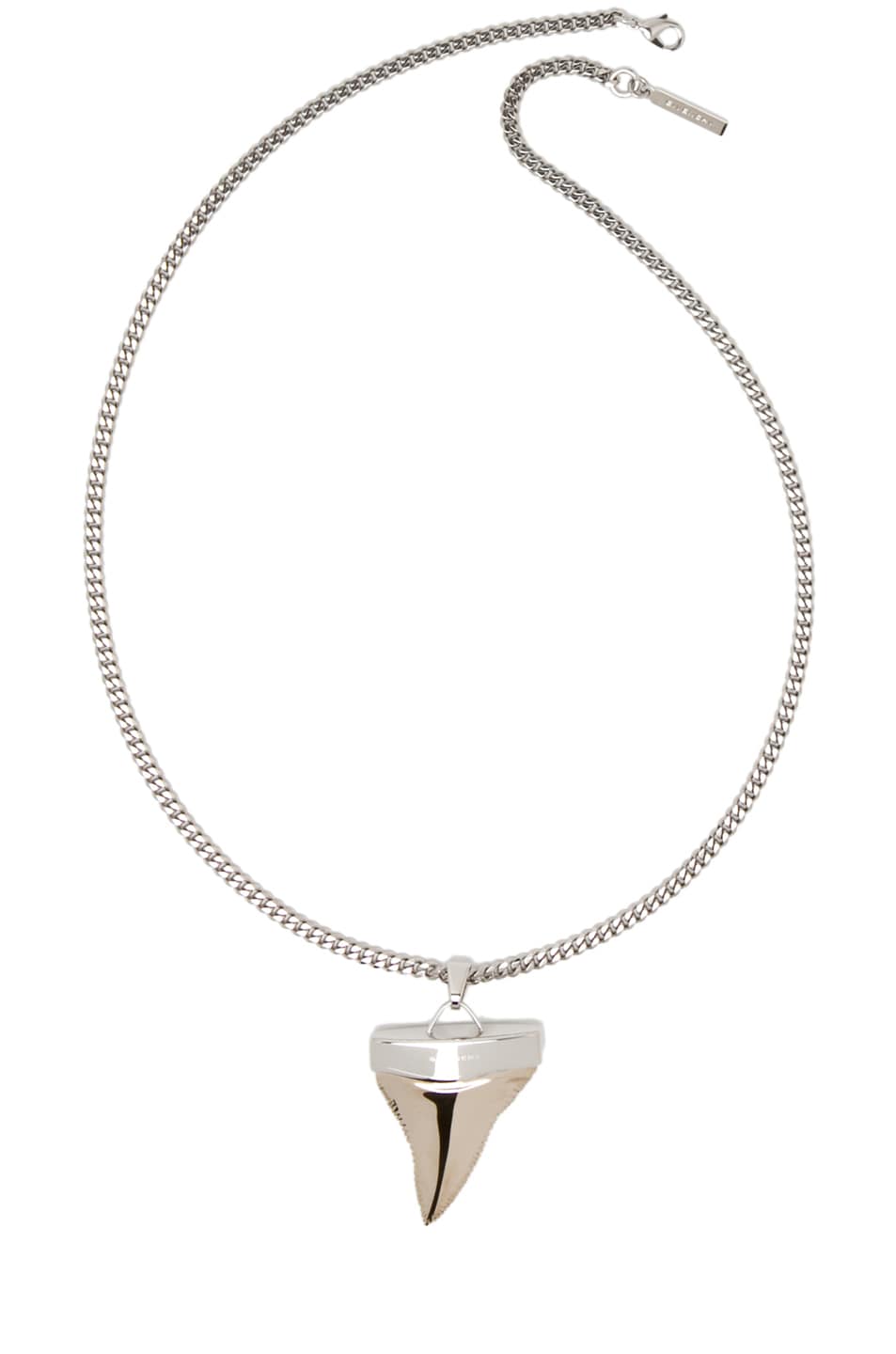 Image 1 of Givenchy Shark Necklace in Silver