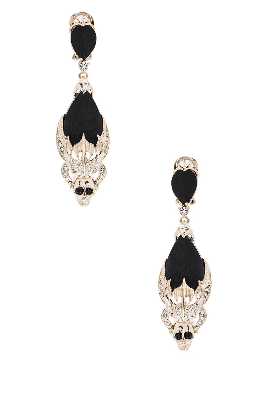 Image 1 of Givenchy Skulls Pendant Earrings in Metal