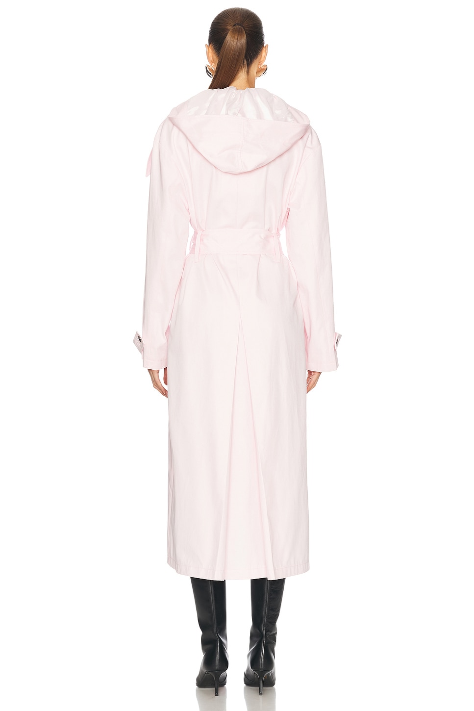 Hooded Trench Coat - Thumbnail 3