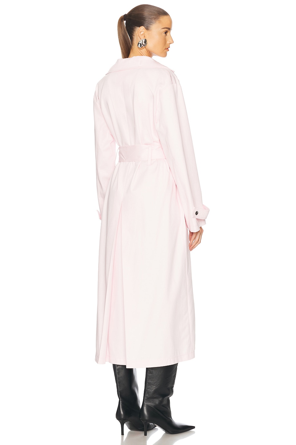 Hooded Trench Coat - Thumbnail 4