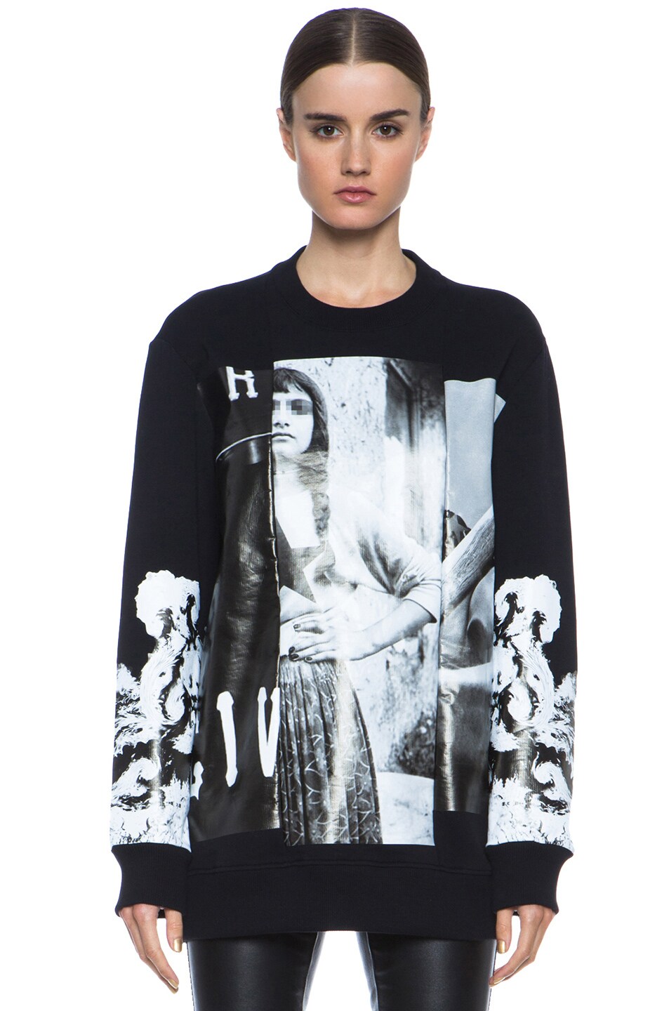 Image 1 of Givenchy Multiprint Sweatshirt in Black & White