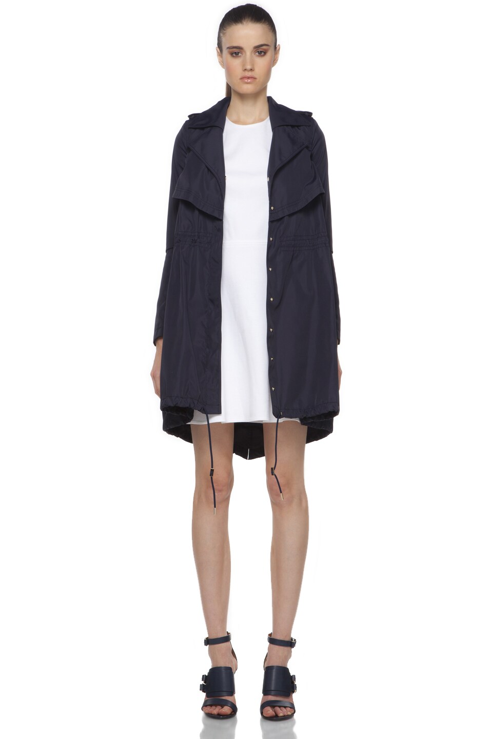 Image 1 of Givenchy Trench Raincoat in 410 Navy