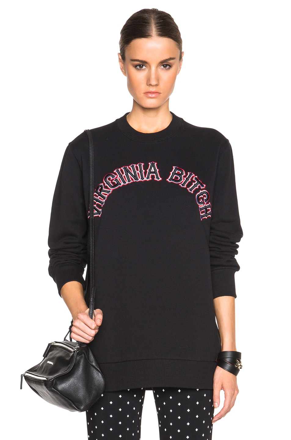 Image 1 of Givenchy Virginia Bitch Sweatshirt in Black