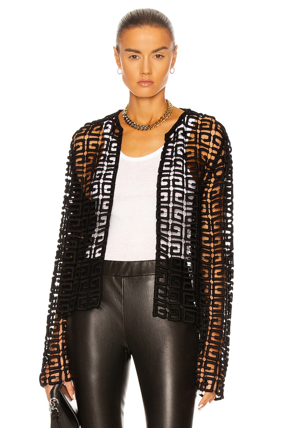 Image 1 of Givenchy 4G Woven Jacket in Black