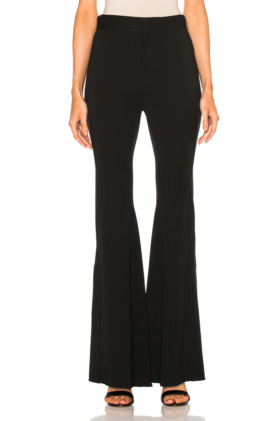 Image 1 of Givenchy Flare Trousers in Black