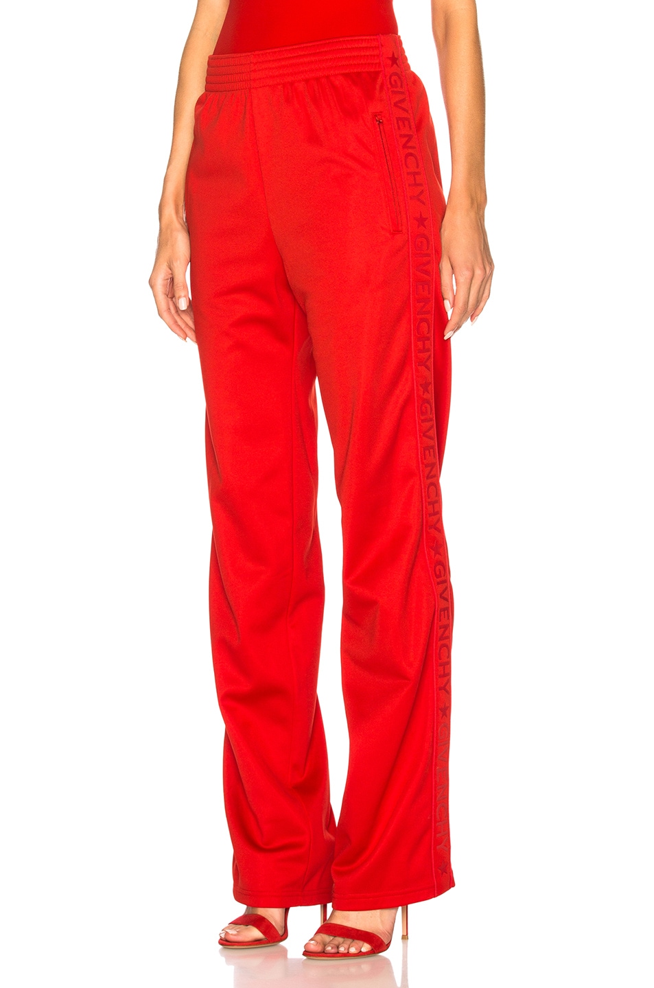 Image 1 of Givenchy Track Pants in Bright Red