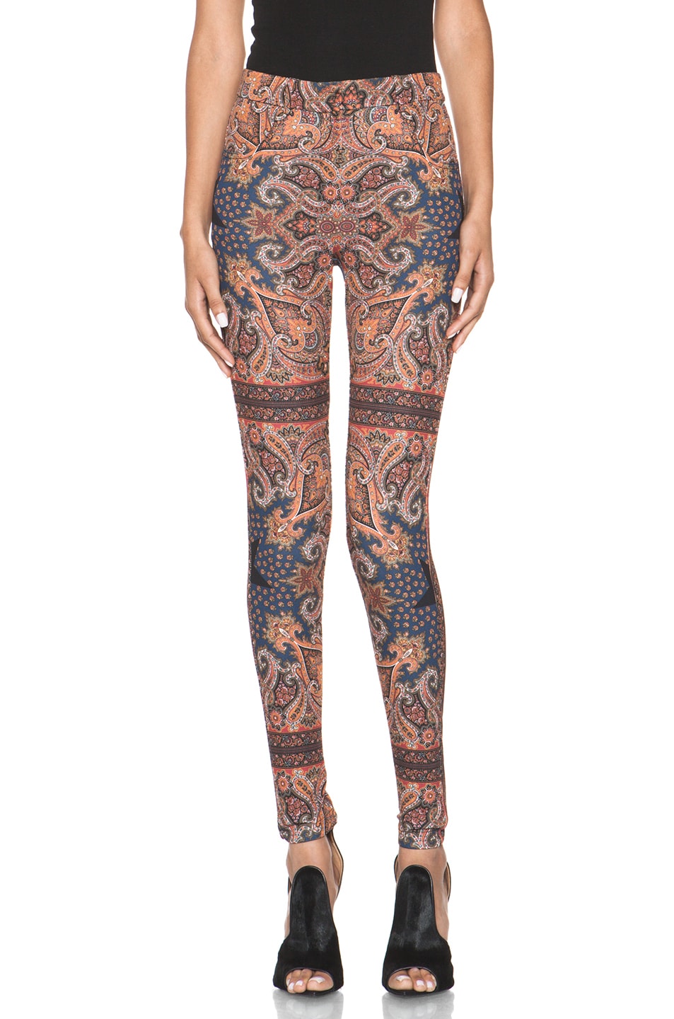 Image 1 of Givenchy Block Print Paisley Legging in Multi