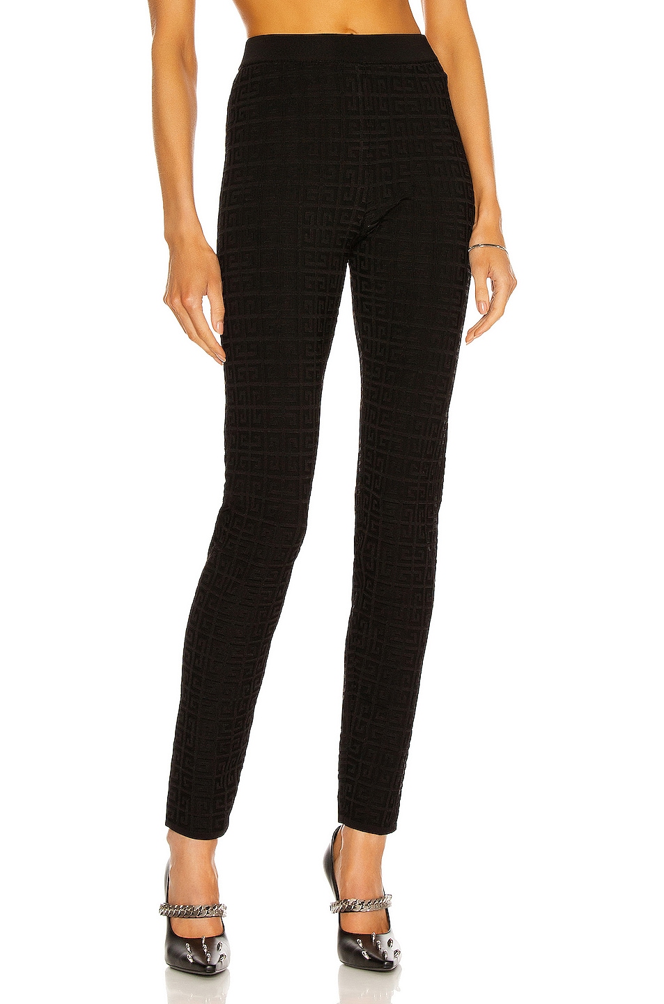 Image 1 of Givenchy Stretch Monogram All Over Legging in Black