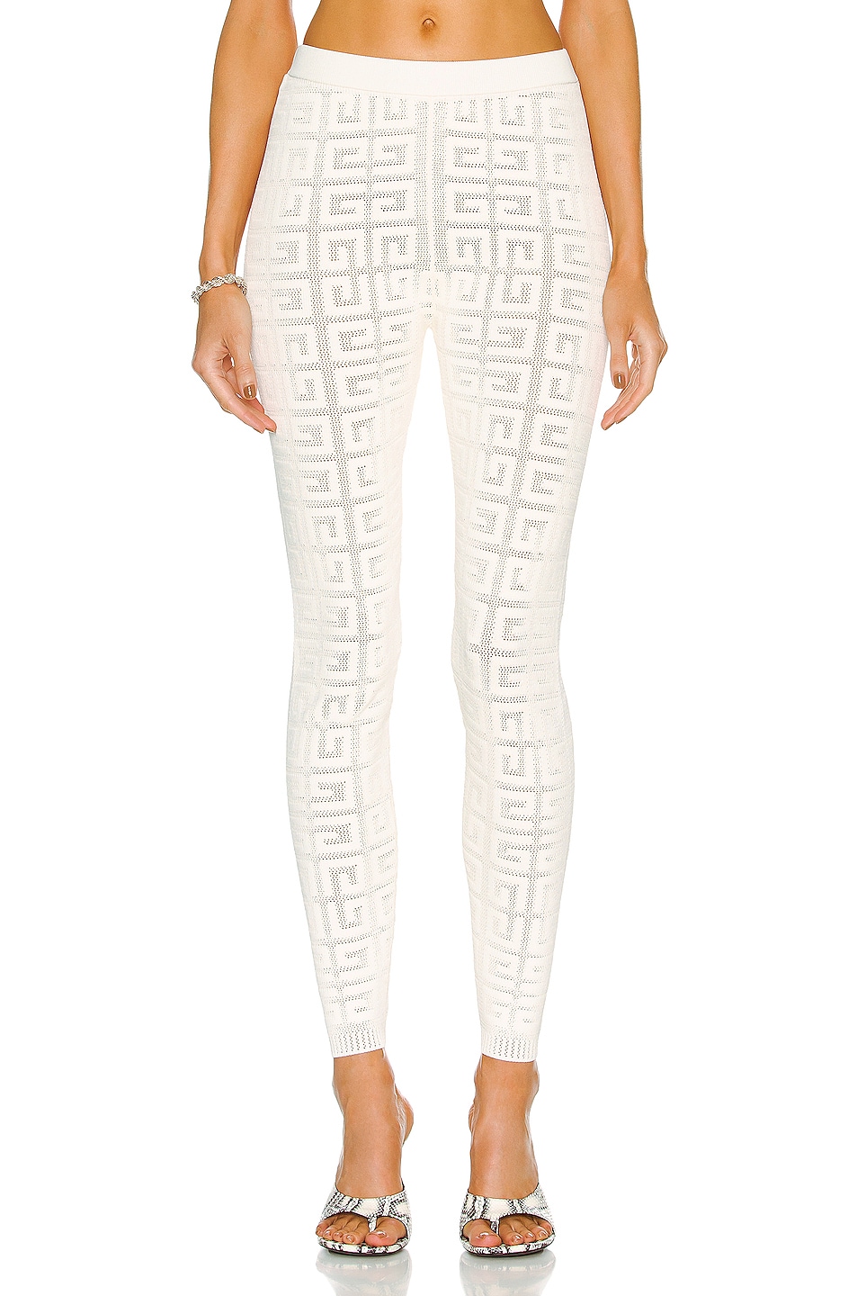 Image 1 of Givenchy All Over 4G Legging in Off White