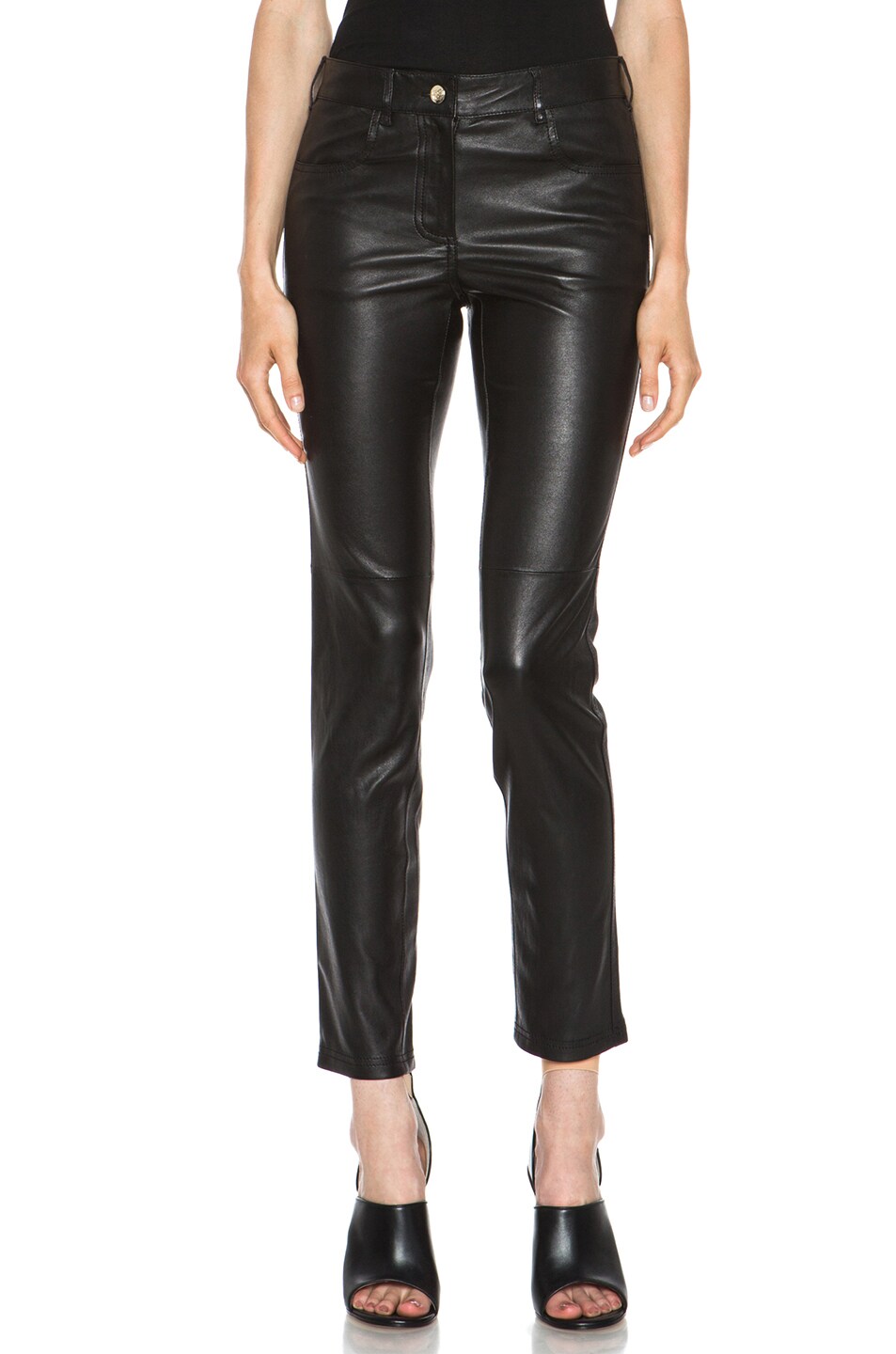 Givenchy Leather Pant in Black | FWRD