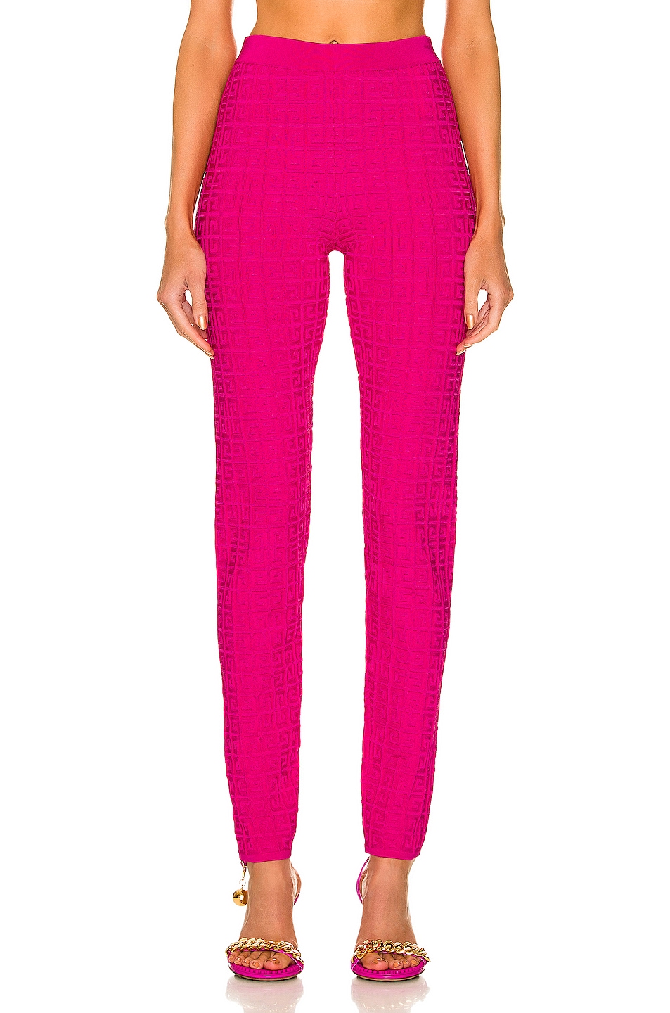 Image 1 of Givenchy Stretch Monogram All Over Legging in Fuchsia