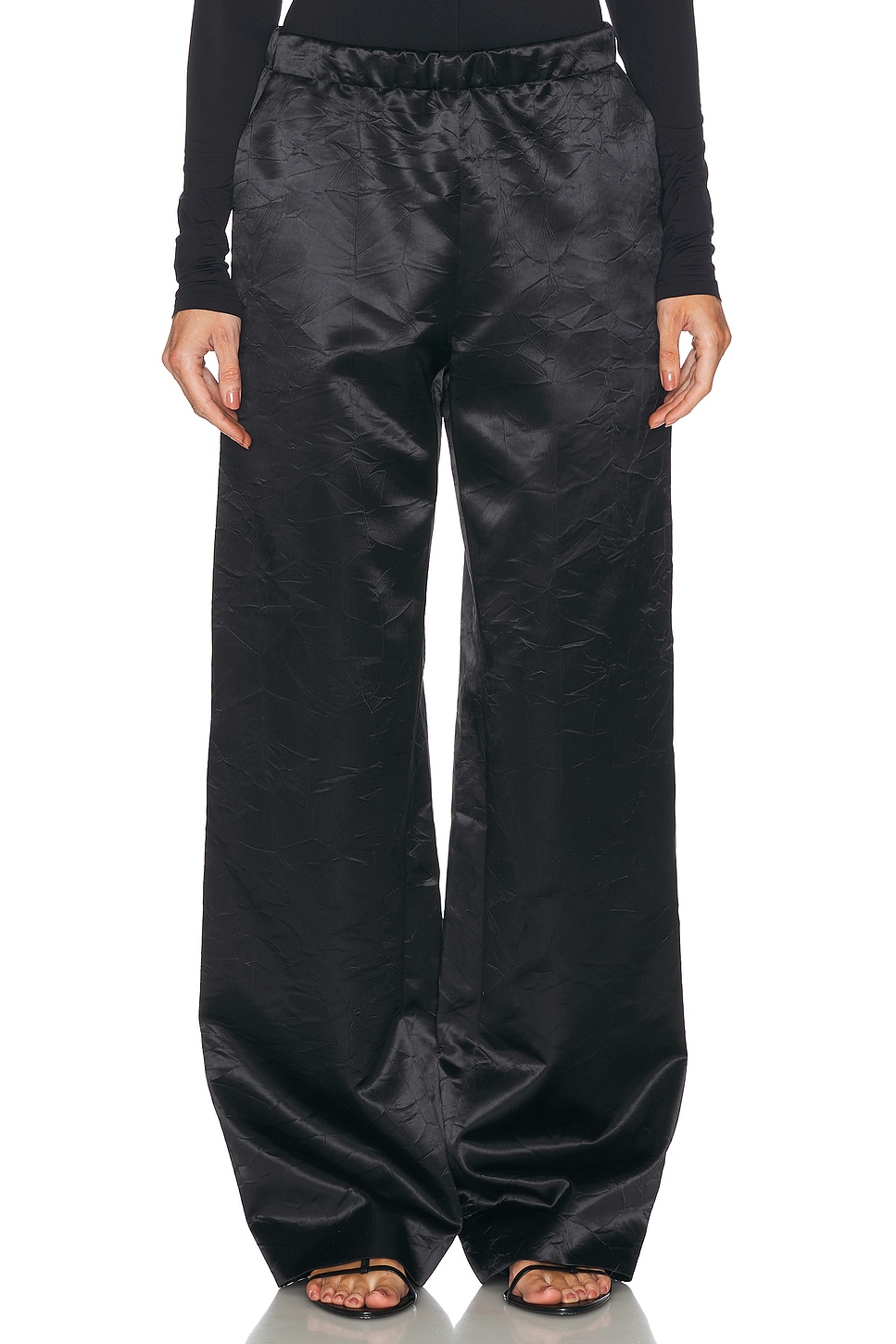 Straight Leg Trouser in Black