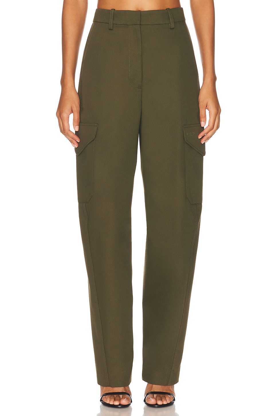 Image 1 of Givenchy Wide Leg Trouser in Khaki