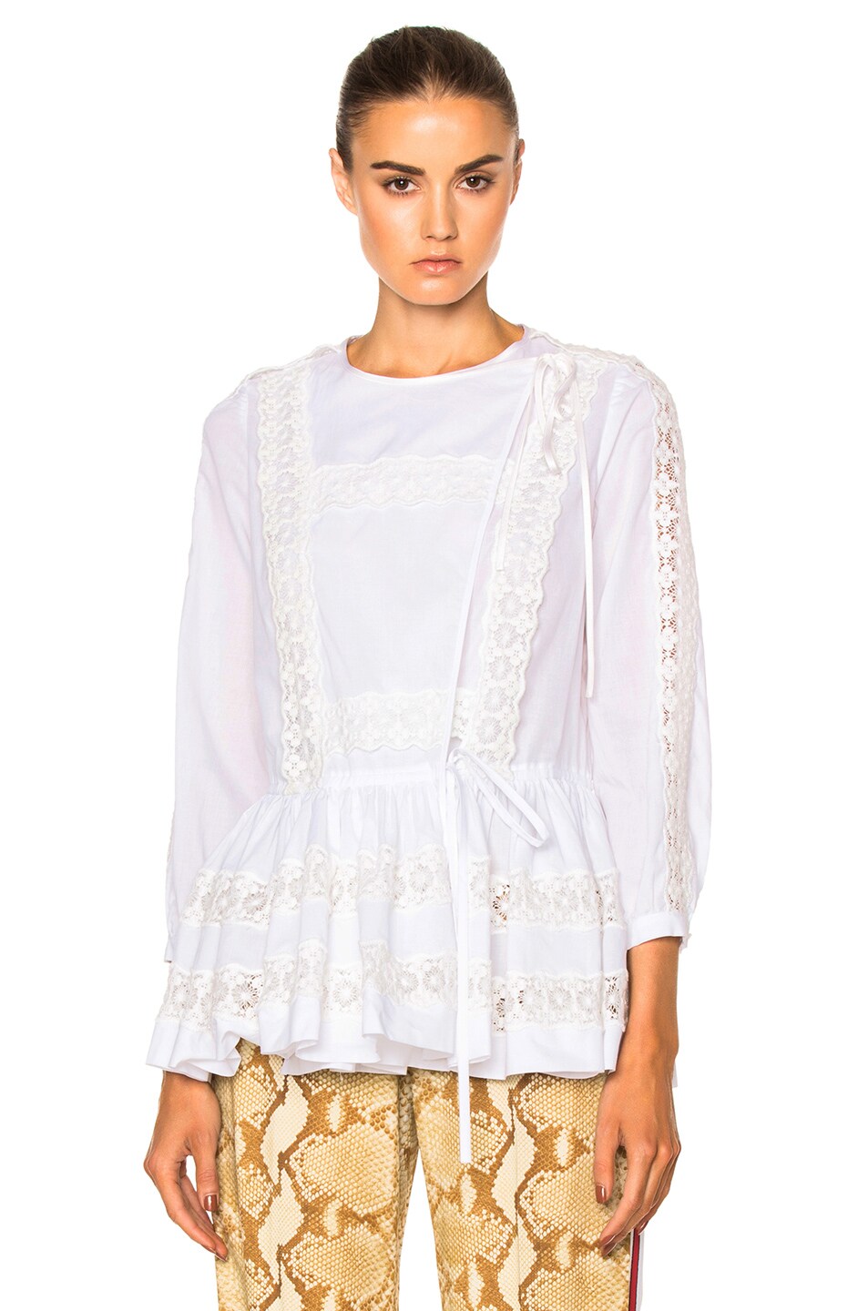 Image 1 of Givenchy Light Crepon Blouse in White