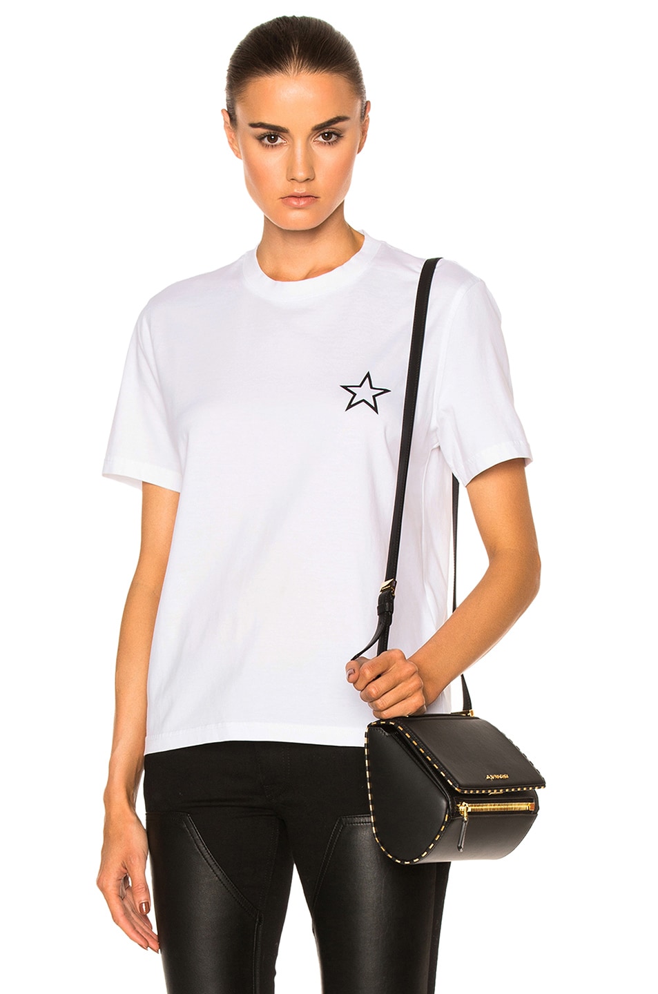Image 1 of Givenchy Star Tee in Black & White