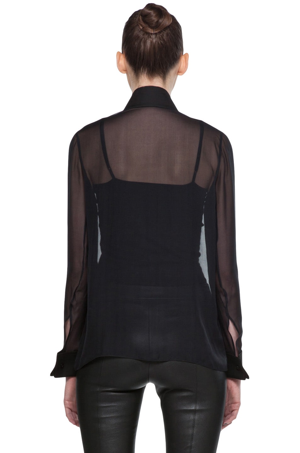 Givenchy Chiffon Blouse in Black | FWRD