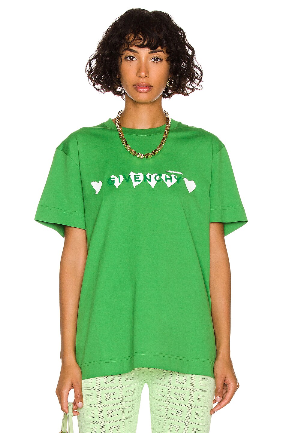Image 1 of Givenchy Short Sleeve Classic Fit T-Shirt in Apple Green
