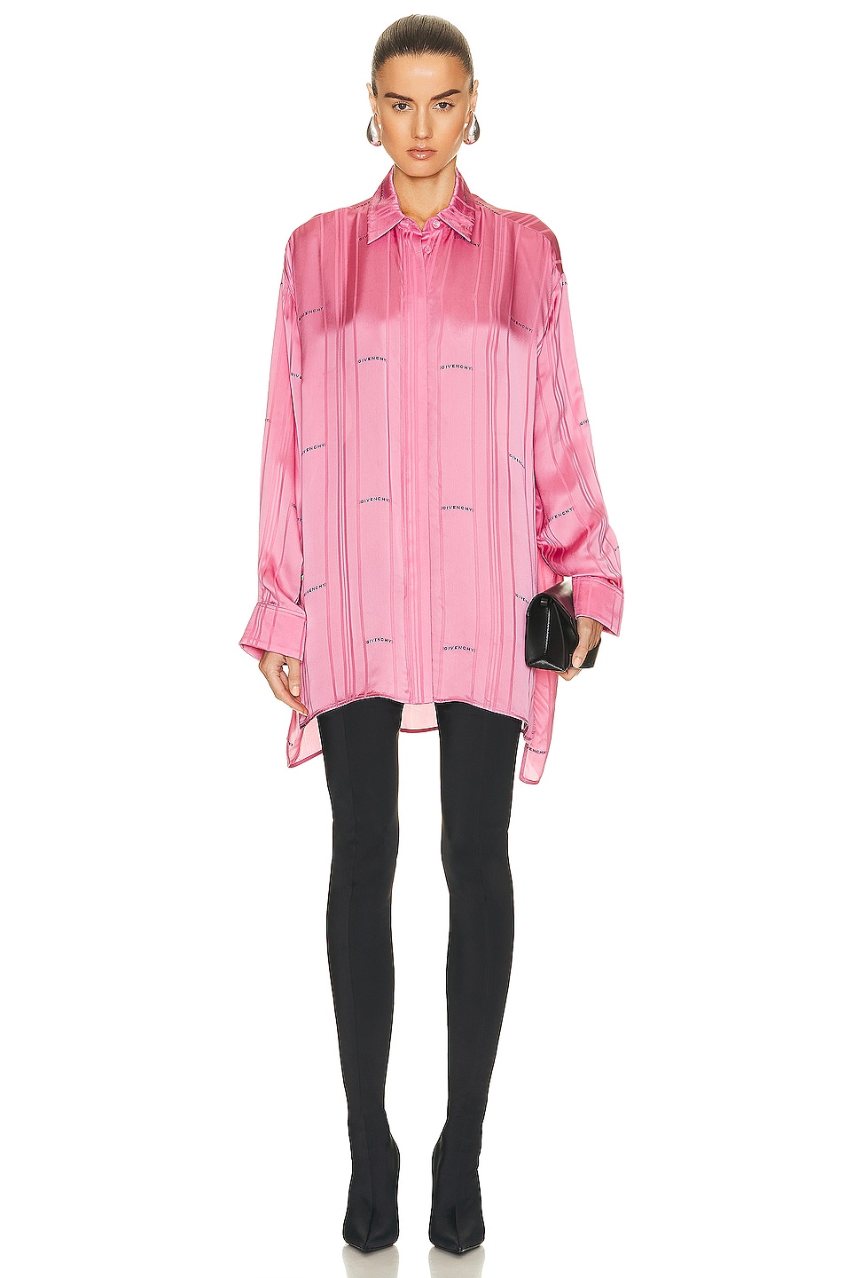 Image 1 of Givenchy Oversized Shirt in Bright Pink