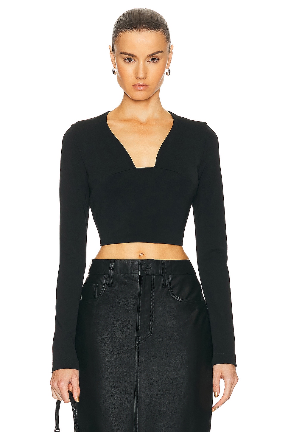 Image 1 of Givenchy Vase Long Sleeve Top in Black