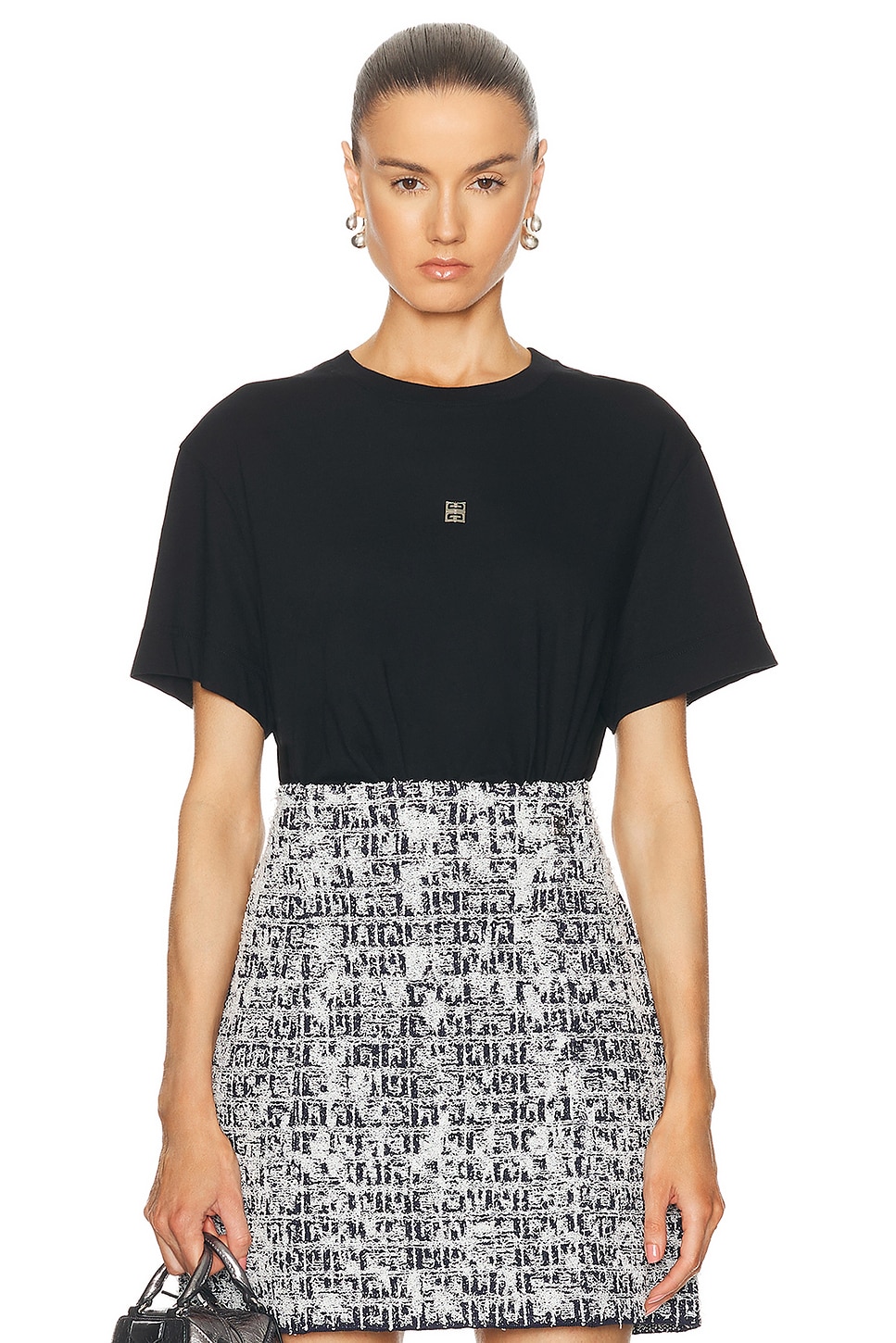 Image 1 of Givenchy Transparent T-Shirt in Black