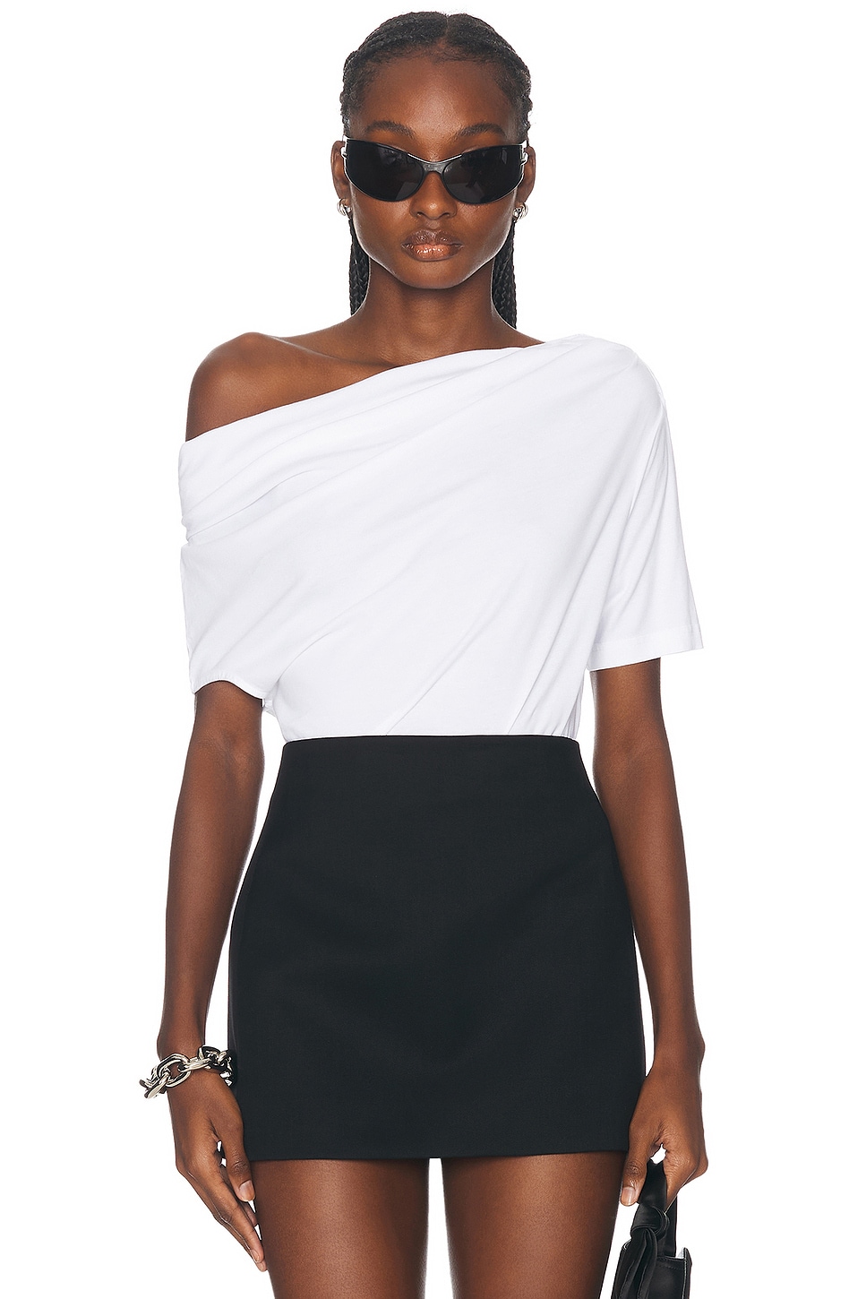 Image 1 of Givenchy Off The Shoulder Top in White