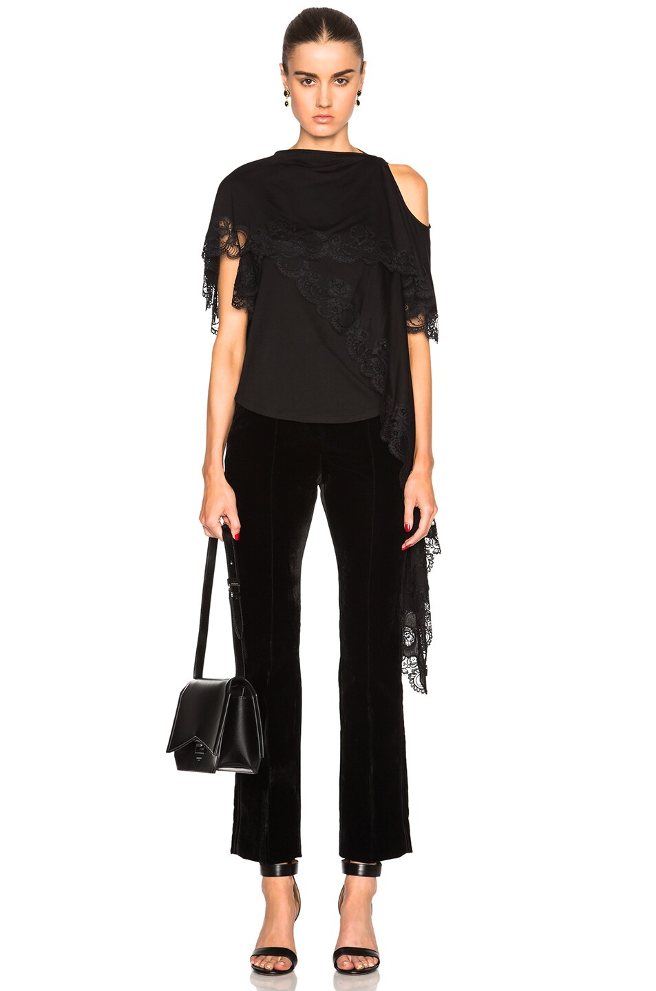 Image 1 of Givenchy Reversible Asymmetrical Top in Black