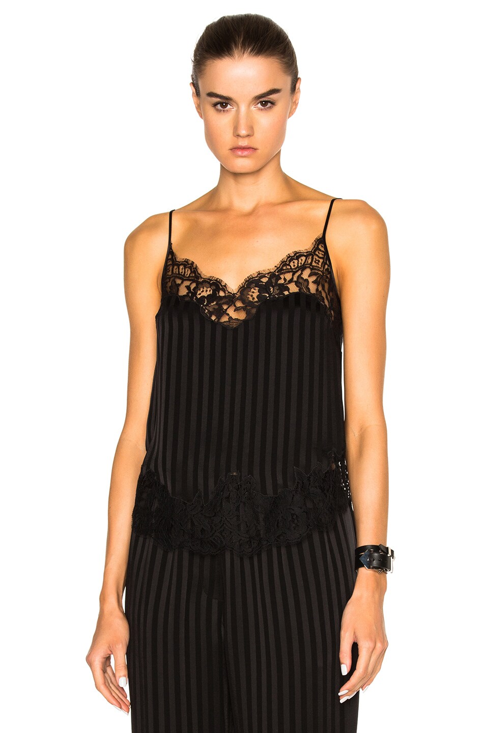 Image 1 of Givenchy Thin Stripe Camisole in Black