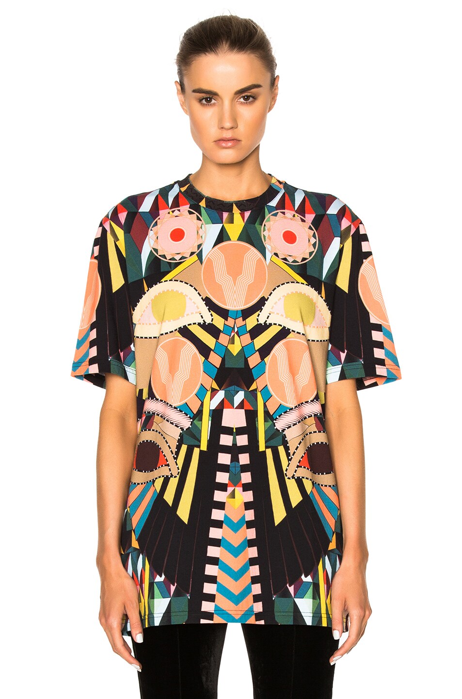 Image 1 of Givenchy Crazy Cleopatra Printed Jersey Tee in Multi