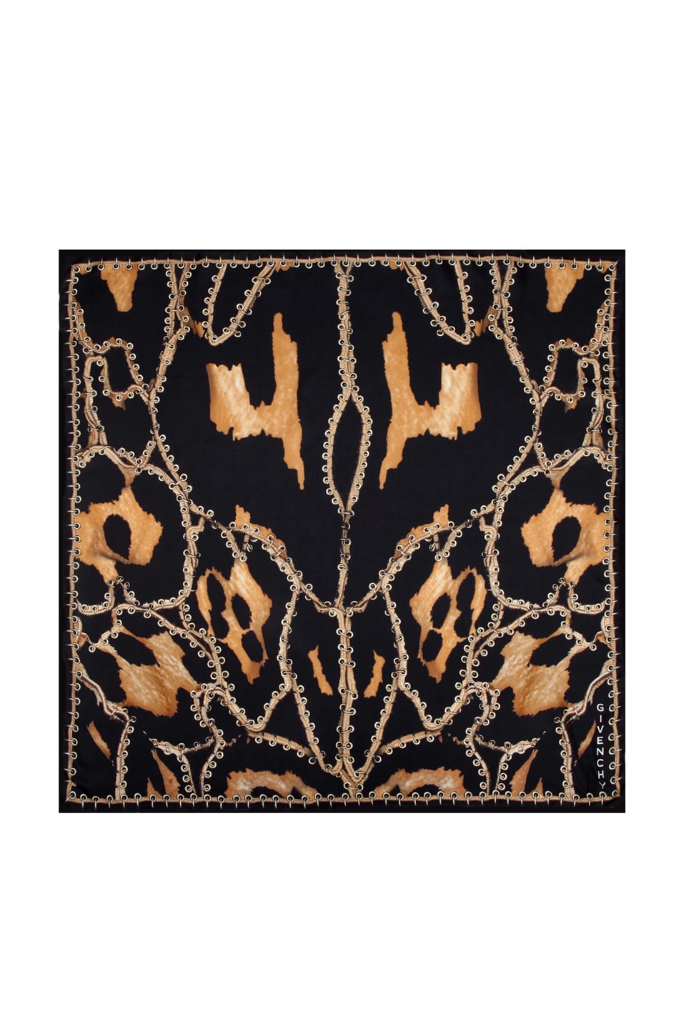 Image 1 of Givenchy Leopard Scarf in Black