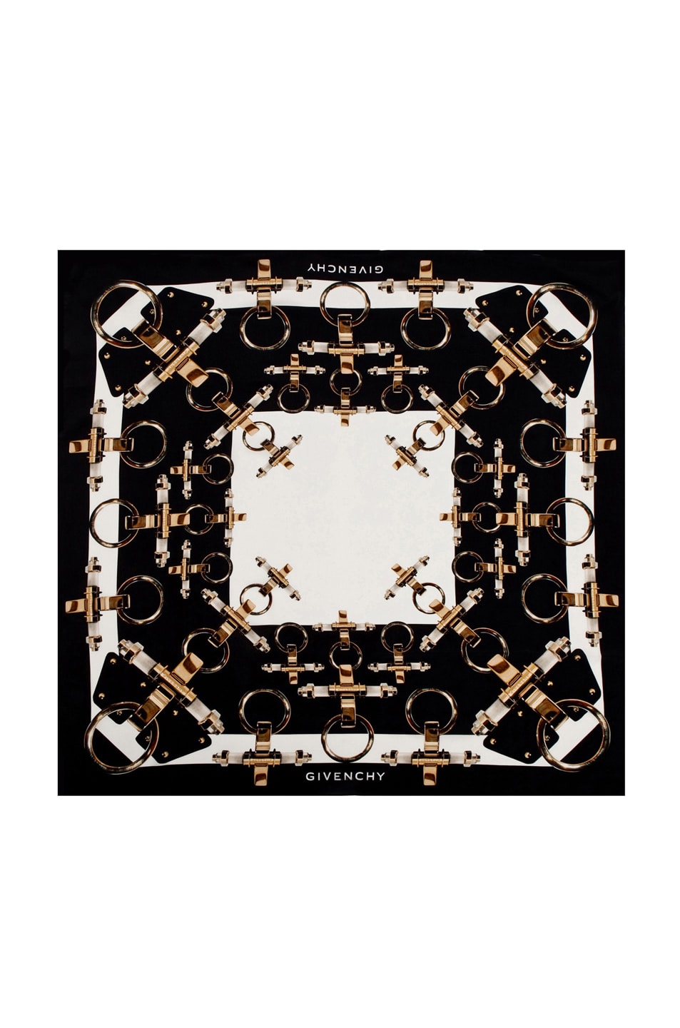 Image 1 of Givenchy Icon Buckle Scarf in Black