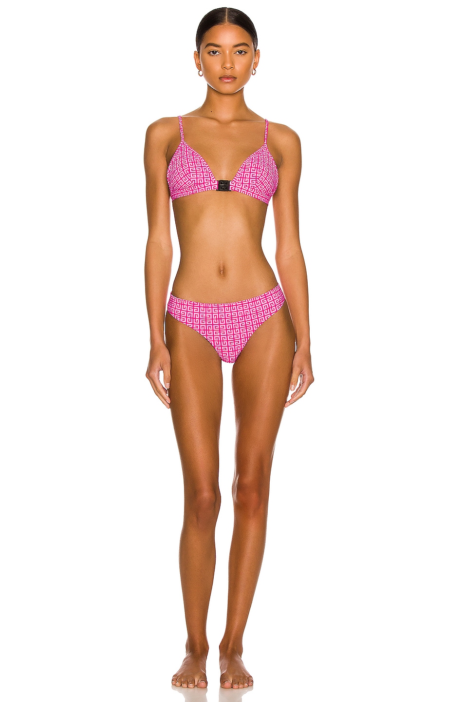 Image 1 of Givenchy Two Piece Bikini Set in Strawberry Red & Pink